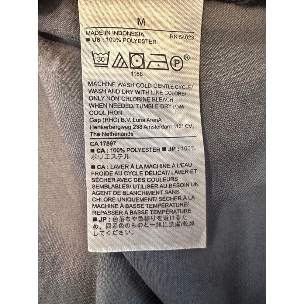 Banana‎ Republic Womens Top Medium Gray Short Sleeve Button Casual - Picture 6 of 6